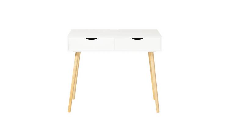 SoBuy 2 Drawer Office Desk - White