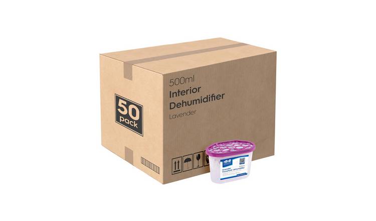 Harbour Housewares Interior Dehumidifiers - Lavender - Pack of 50 - 500ml