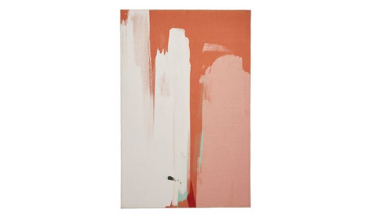 Mega Flooring Orange Modern Abstract Rug - 120 x 170cm
