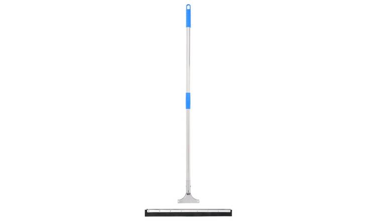 Walplus Steel Floor Squeegee and Rubber - Silver and Blue - 55 x 122.5 cm