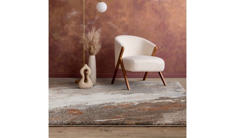 Mega Flooring Brown Modern Abstract Rug - 200 x 290cm
