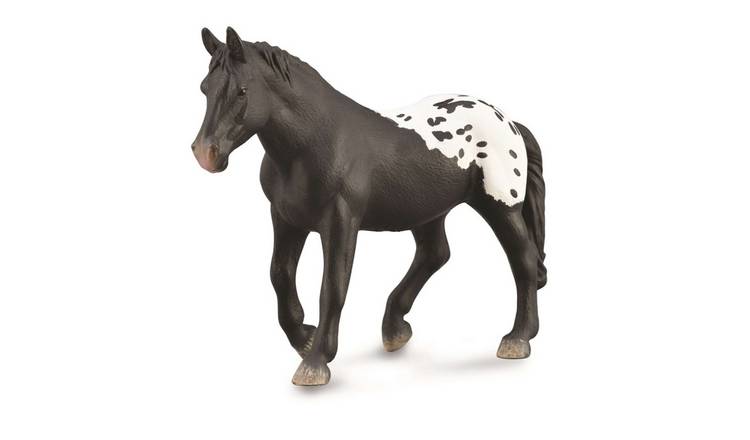 CollectA Sugarbush Draft Mare - Black Blanket with Spots - 3 Years +