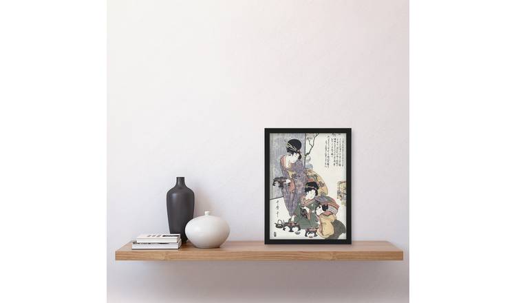 Utamaro Kitagawa Hinamatsuri Festival Girls Day Framed Art Print - A4