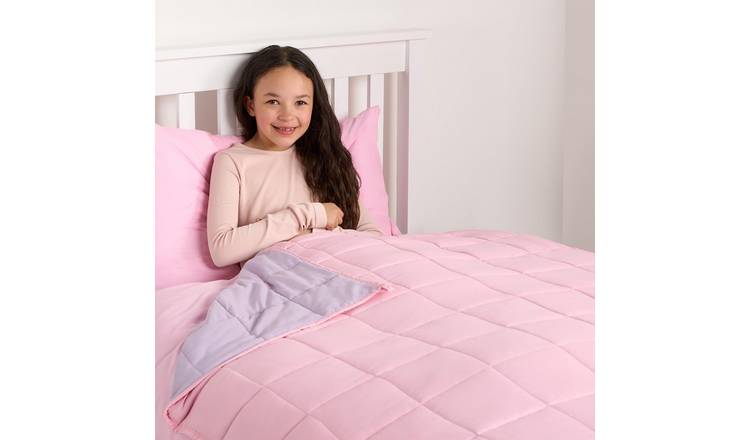 OHS Kids Supersoft 3kg Weighted Blanket 100x150cm - Pink/Lilac