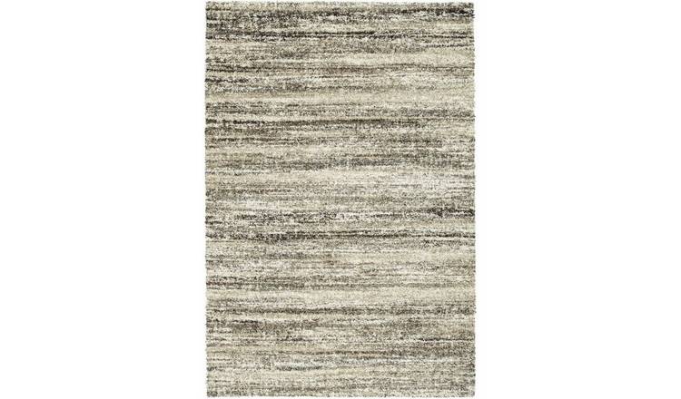 Mega Flooring Beige Modern Abstract Rug - 67 x 140cm