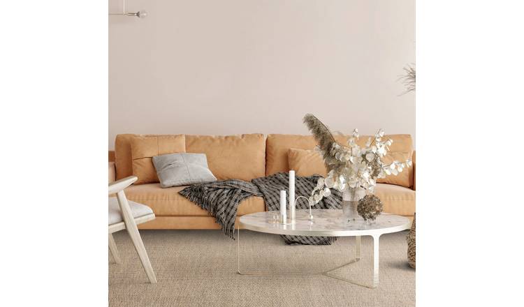 Mega Flooring Beige Modern Plain Rug - 120 x 170cm