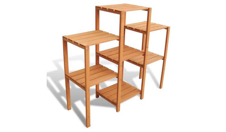 Walplus Solid Fir Wood Plant Stand - 97 x 31 x 87 cm