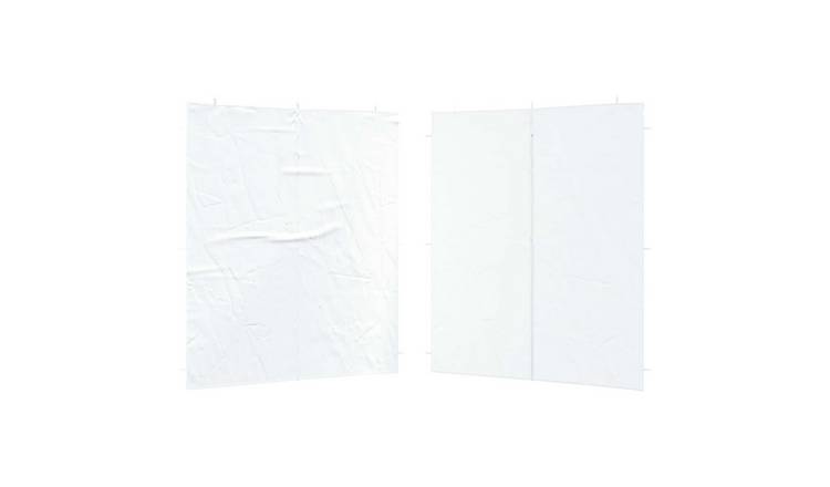 Walplus 200 x 195 cm PE Replacement Party Tent Sidewalls 2pcs - White