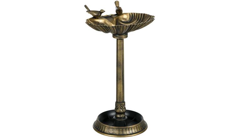 Outsunny Polypropylene Decorative Birds Bird Bath - Bronze