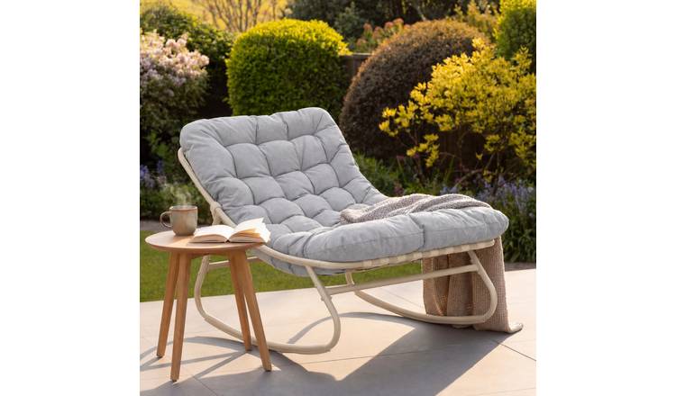 Artemis Home Softrock Outdoor Rocking Chair - Light Grey
