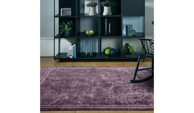 Mega Flooring Purple Modern Abstract Rug - 160 x 230cm
