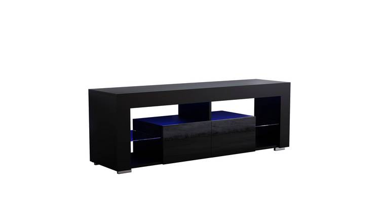 Vida Designs Luna 2 Drawer LED TV Unit - Black