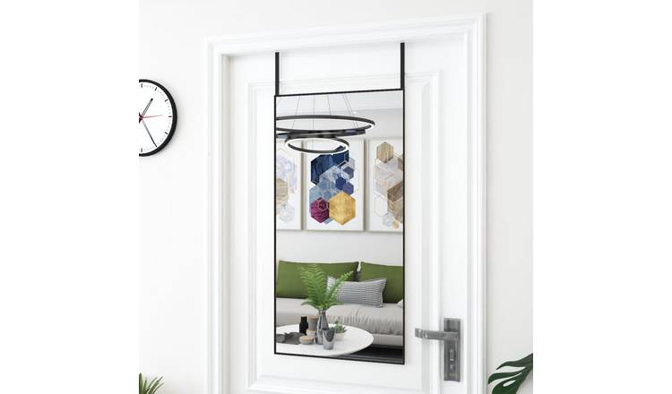 Walplus Aluminium Wall Mirror - Black - 50 x 100 cm