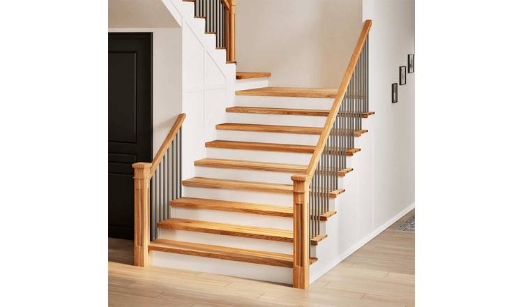 Walplus Pack of 2 Carpet Stair Treads - Light Brown - 120 x 30 cm