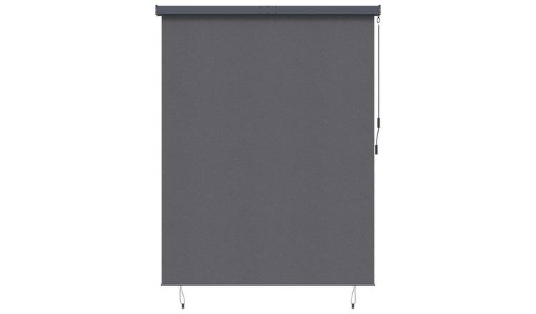 Walplus Polyester Roller Blind - Anthracite - 200 x 250 cm