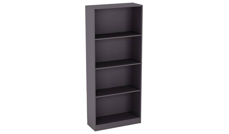 Vida Designs Cambridge 4 Tier Large Freestanding Bookcase - Grey