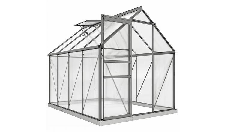Outsunny Aluminium Frame Greenhouse - Dark Grey