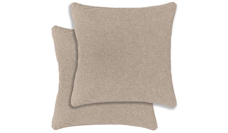 Enhanced Living Austin/Dallas Textured Cushion Covers - 43 x 43cm - Natural