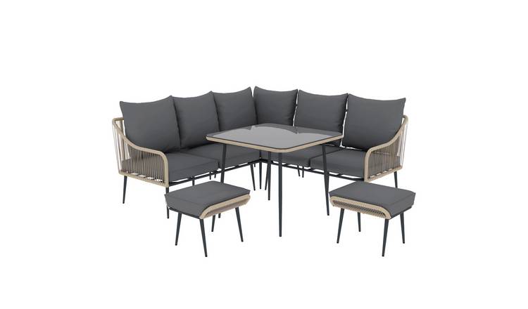 Outsunny Rattan Garden Furniture Set - Light Brown