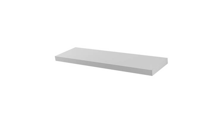 Harbour Housewares Modern Style Floating Wall Shelves - White