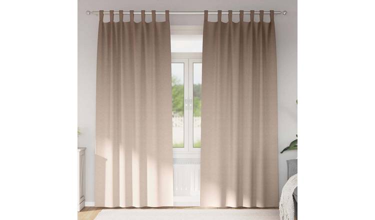 Walplus Set of 2 Ring Top Blackout Curtains - Taupe - 260 x 140 cm