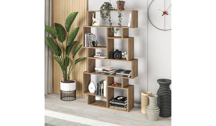 Decortie Karmato Particleboard Shelving Unit - Dark Oak