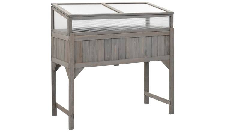 Walplus Firwood Raised Garden Bed - Grey - 110 x 54 x 120 cm