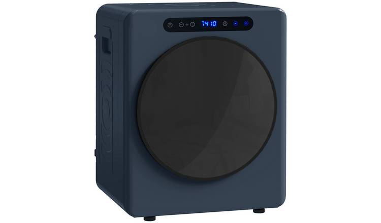 HOMCOM 5kg Vented Tumble Dryer with Stainless Steel Anti-Crease Drum - Blue