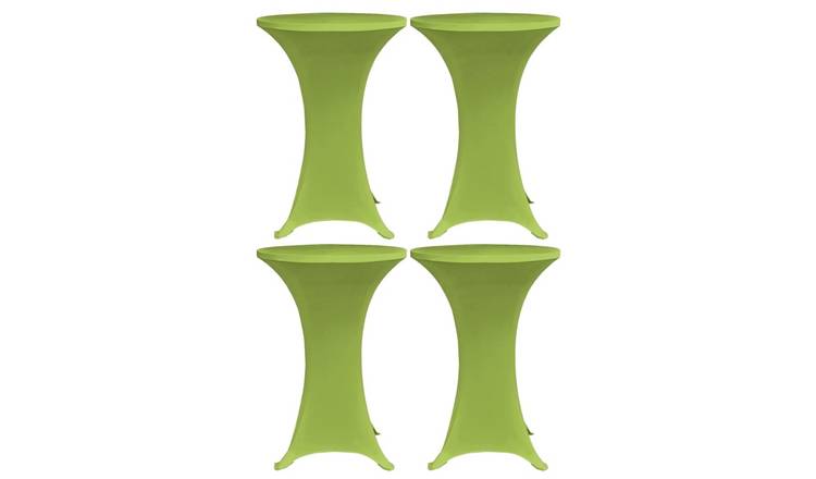 Walplus Pack of 4 Stretch Table Cover - Apple Green - 80 cm