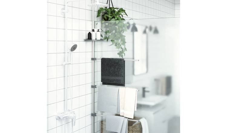 Walplus Aluminium Towel Rail - Silver - 47 x 280 cm