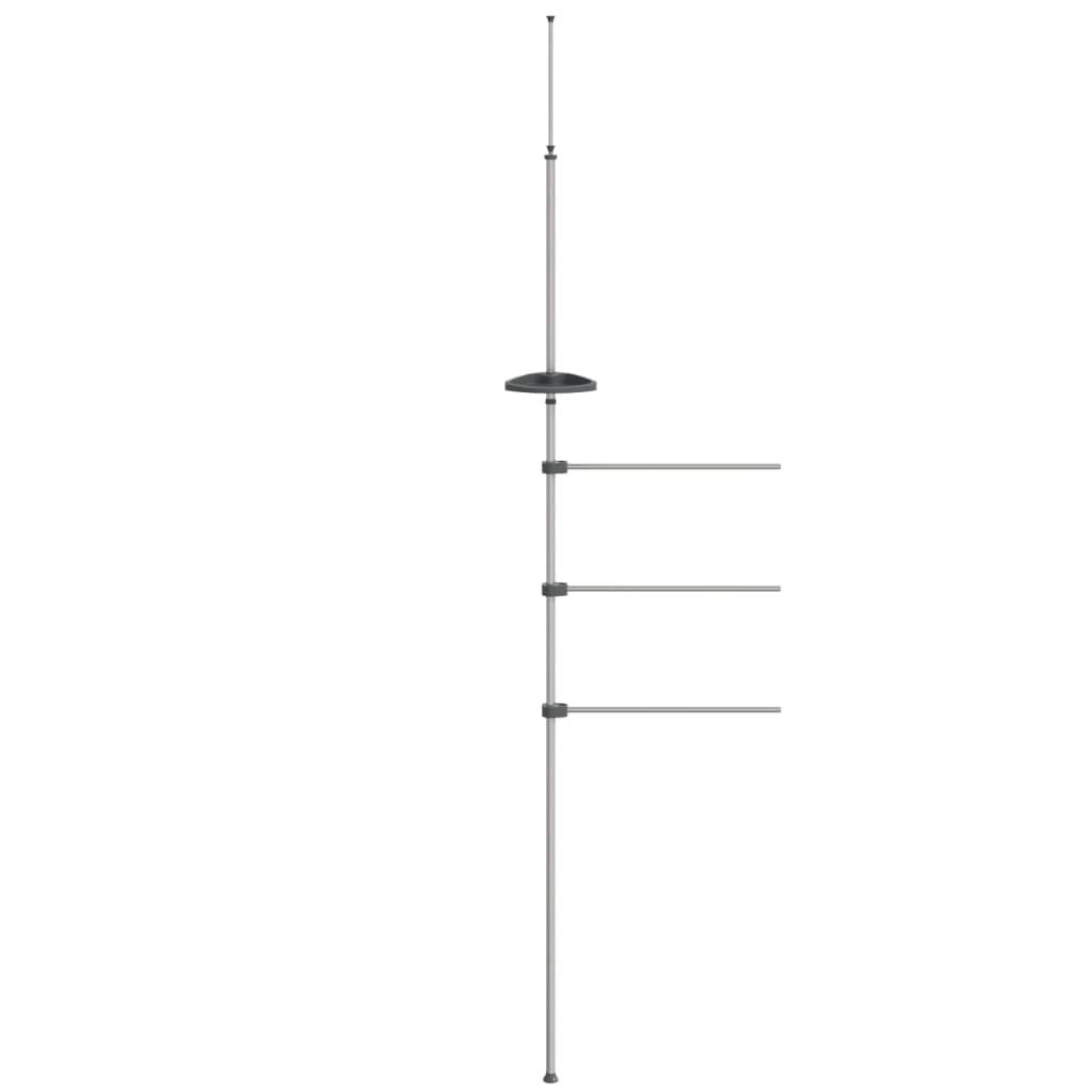 Walplus Aluminium Towel Rail - Silver - 47 x 280 cm - Image 3