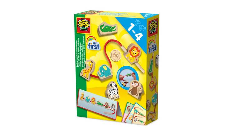 SES Creative My First Lacing Beads Animal Activity Toy