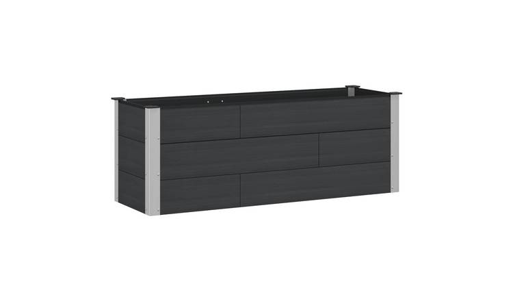 Walplus Raised Garden Bed - Black - 150 x 50 x 54 cm