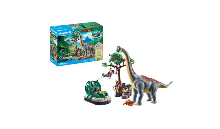 Playmobil Dinos Brachiosaurus Encounter with Hovercraft