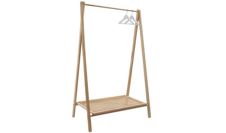 Noa & Nani Nelly Clothes Rail & Shoe Rack - Natural Rattan