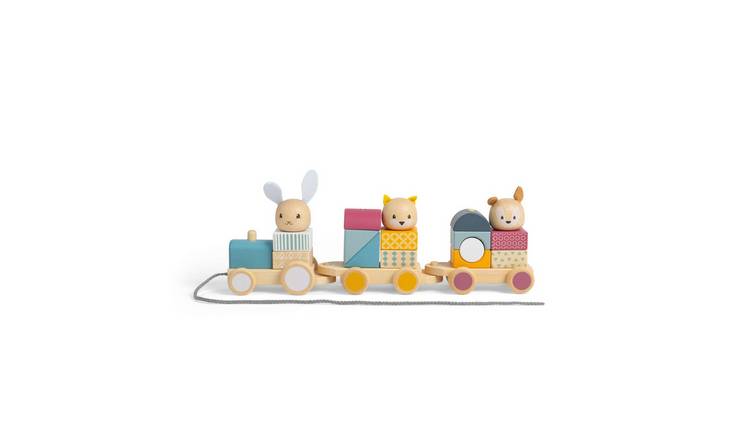 Bigjigs Toys Activity Pull Along Train - 12 Months +