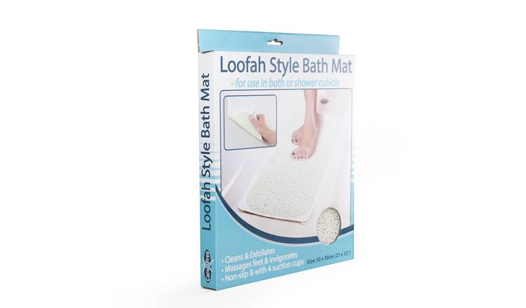 Carefree Non-Slip Loofah Style Bath Mat (53 x 30cm)