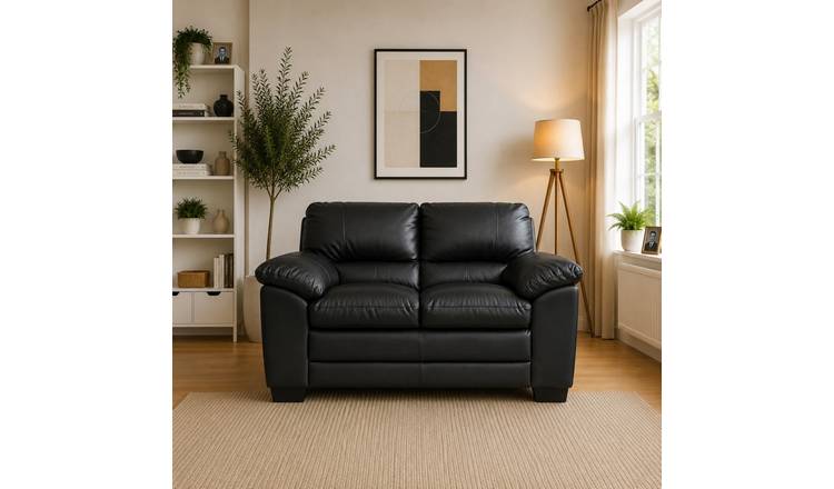 Artemis Home Genoa 2 Seat Sofa - Black