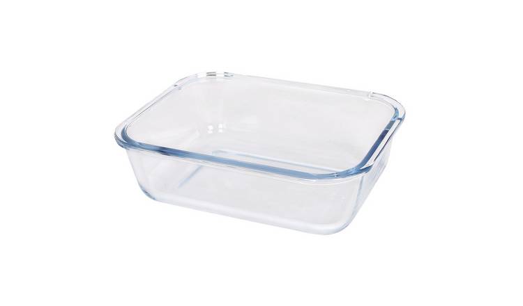 Argon Tableware Rectangular Glass Cake Dish - 22cm x 16.5cm