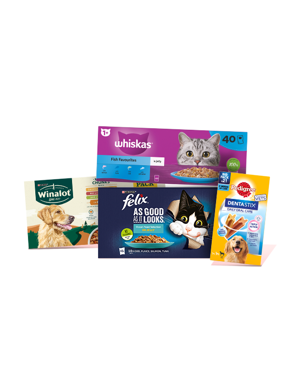 Bigger packs for pets.