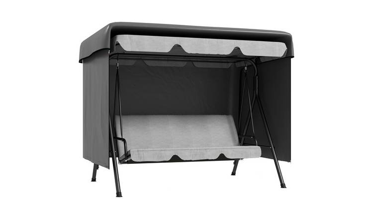 Outsunny 3 Seater Waterproof UV Resistant Swing Chair Cover – Dark Grey