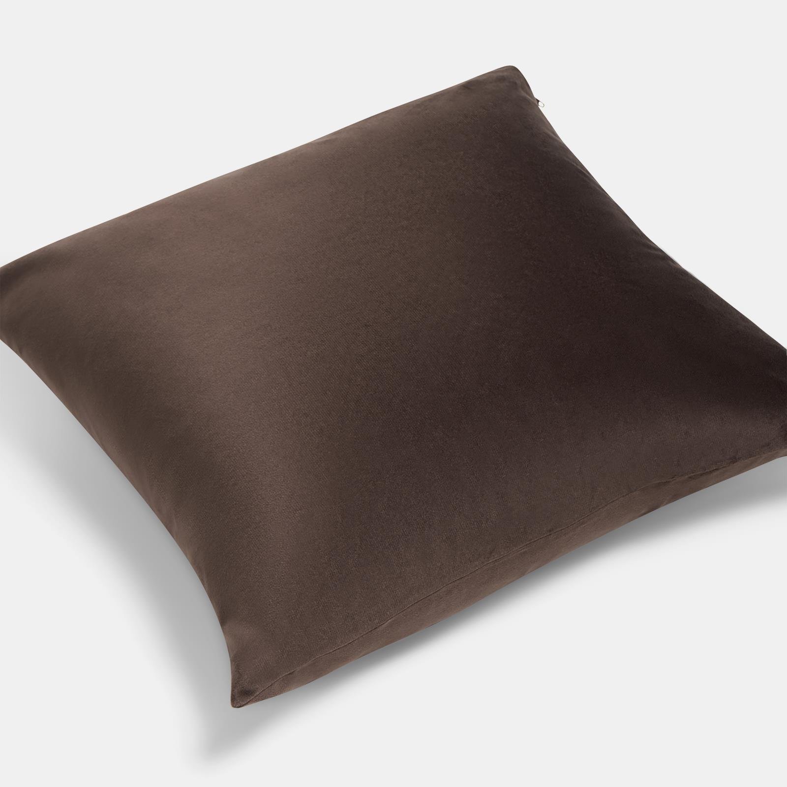 OHS 2 Pack Matte Velvet Cushion Covers 45 x 45cm - Brown - Image 5