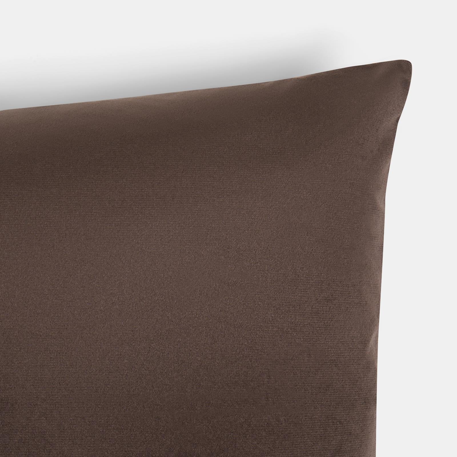 OHS 2 Pack Matte Velvet Cushion Covers 45 x 45cm - Brown - Image 6