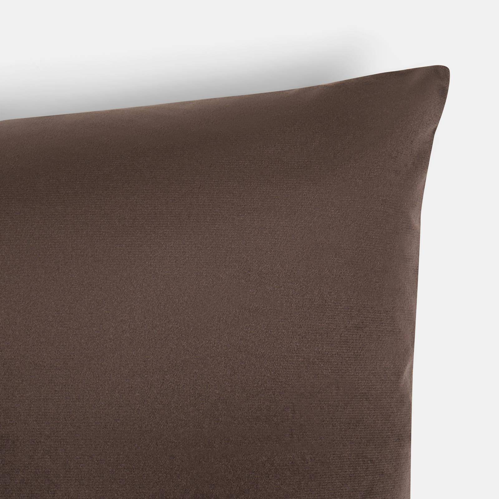 OHS 2 Pack Matte Velvet Cushion Covers 45 x 45cm - Brown - Image 6