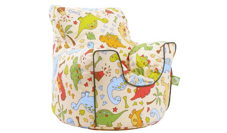 Bean Lazy Dinosaur Bean Bag Armchair Child Teen Size Beige