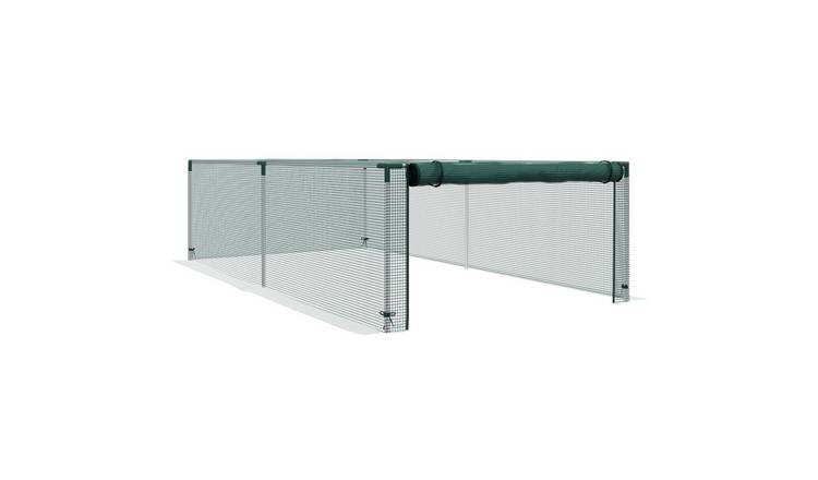 Outsunny Galvanised Steel Plant Protection Tent with Zipped Door - Green