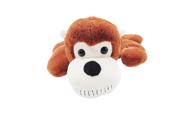 Pugs at Play Roll Over Monkey Interactive Plush Toy - Eddie