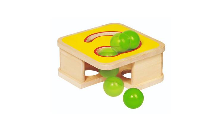 Goki Hammer Bench and Ball Track Wooden Activity Set