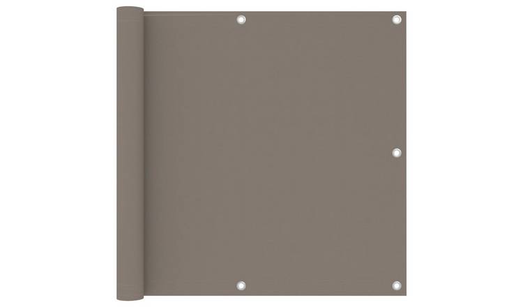 Walplus Polyester Oxford Balcony Screen - Taupe - 90 x 500 cm