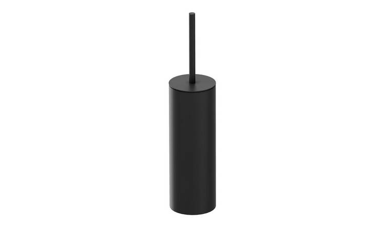 Cosmic Kubic Toilet Brush & Holder - Matt Black